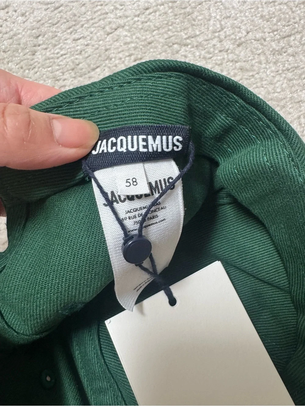 Jacquemus La Casquette Embroidered Logo Adjustable Baseball Cap